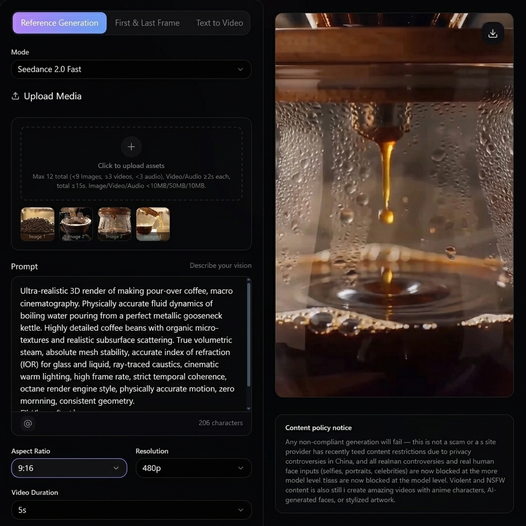 Download completed video